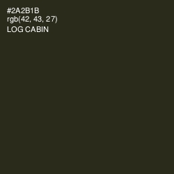 #2A2B1B - Log Cabin Color Image